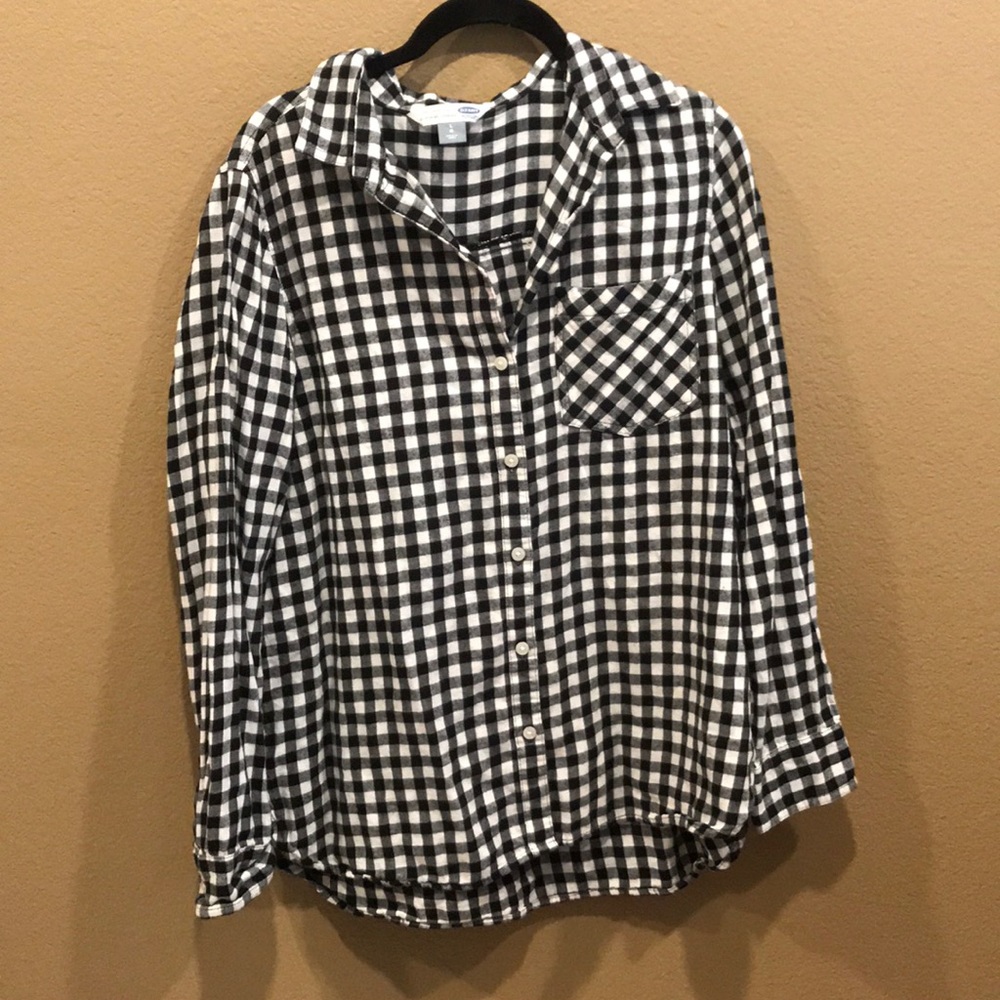 Black and White Plaid Flannel from Old Navy